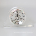 Reloj cristalino material al por mayor del escritorio del reloj de tabla del reloj